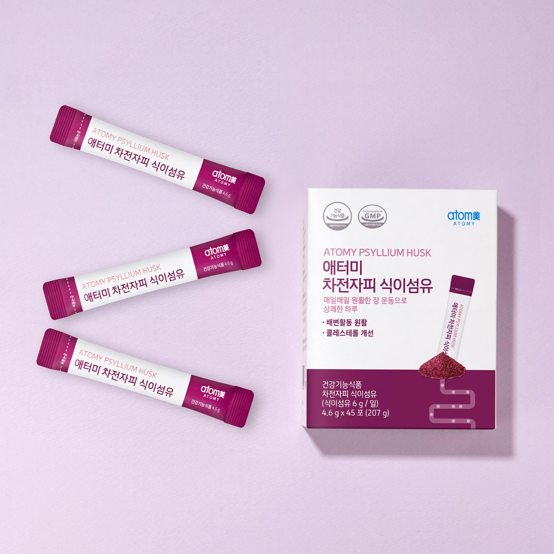 Dietary fiber Psyllium Husk - кишечник и холестерин Atomy